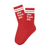 She From DC Cotton Crew Socks