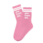 She From DC Cotton Crew Socks