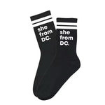 She From DC Cotton Crew Socks
