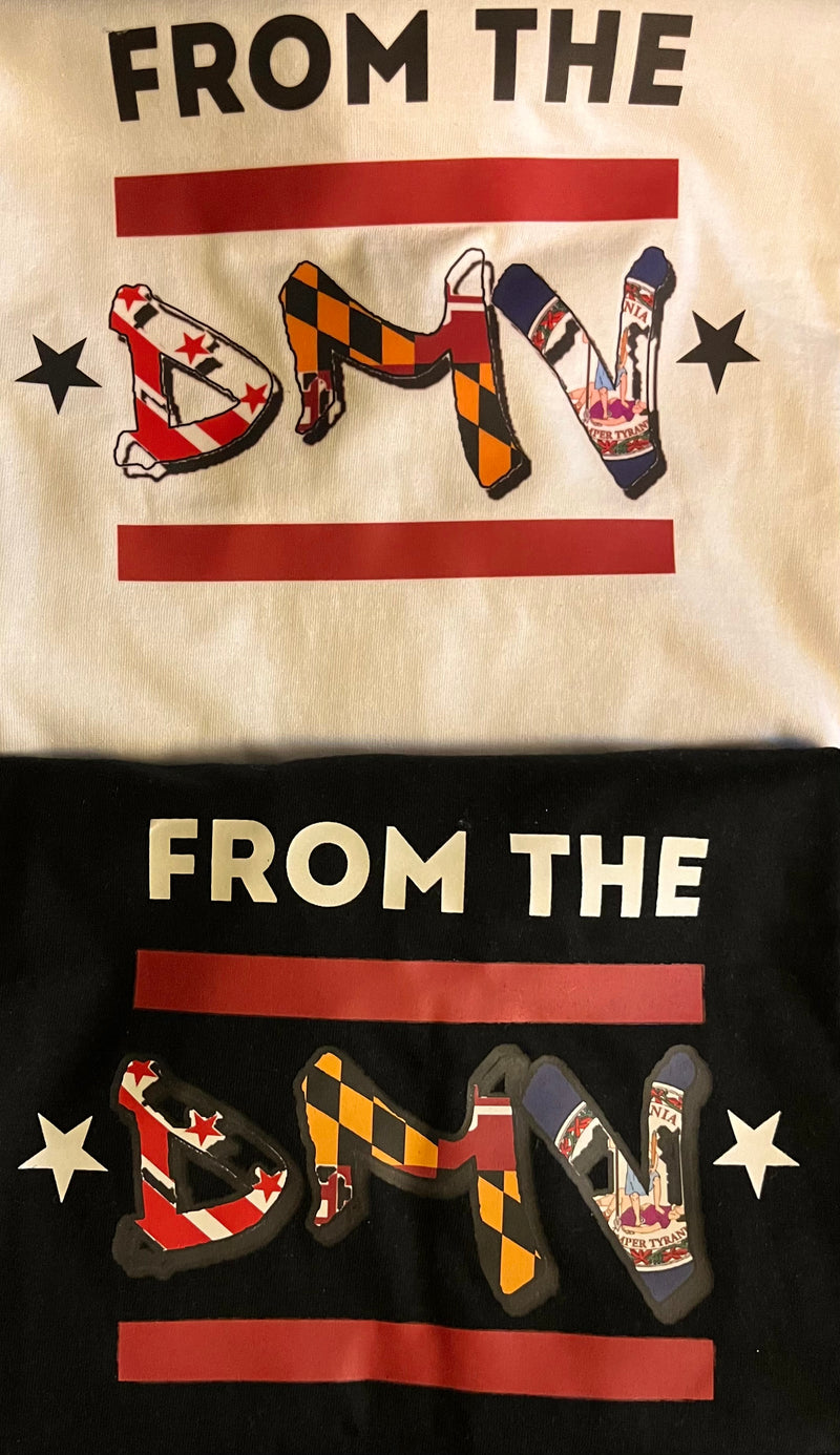 From The DMV T-Shirts Black / White
