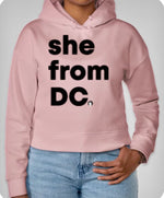 She From DC Cropped Hoodies