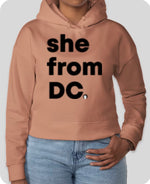 She From DC Cropped Hoodies