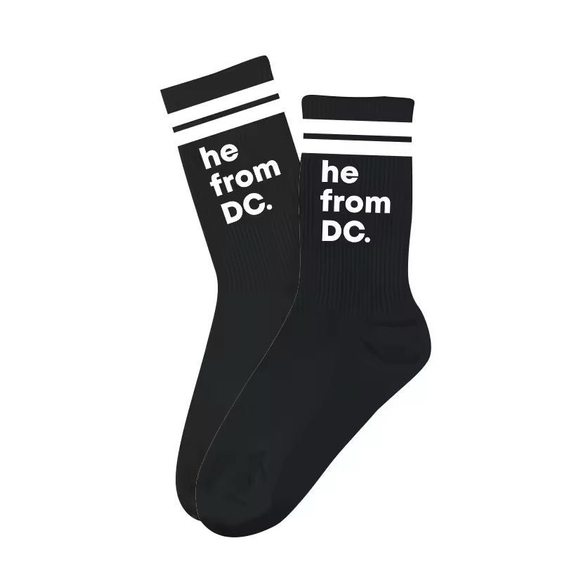 He From DC Cotton Crew Socks