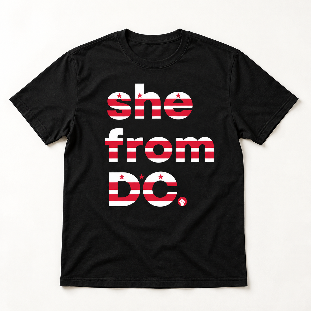 She From DC Stripe T-shirt