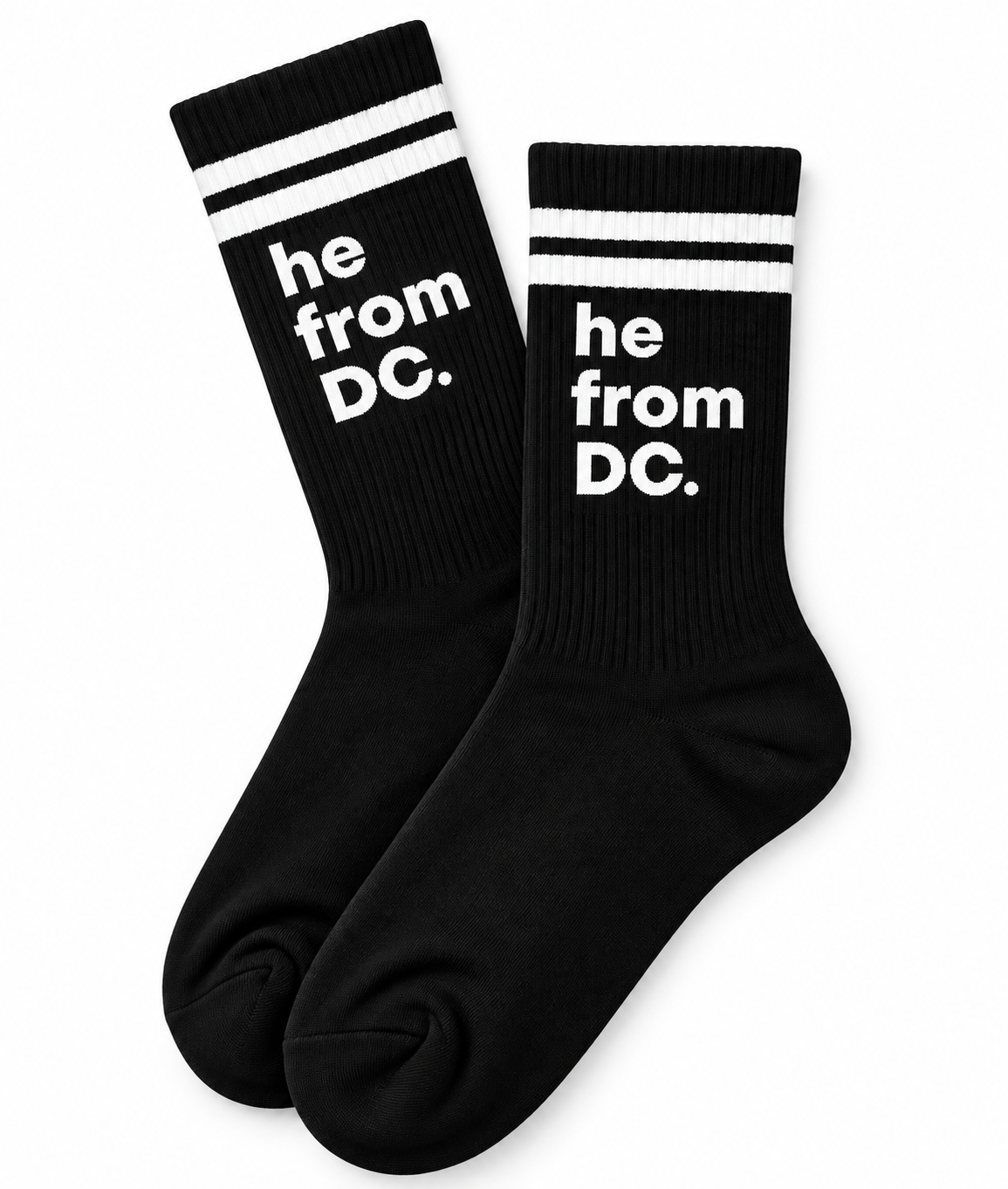 He From DC Cotton Crew Socks