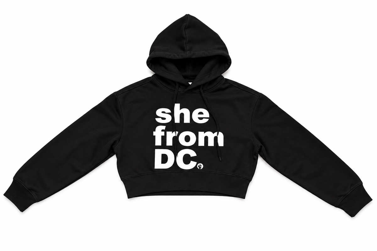 She From DC Cropped Hoodie