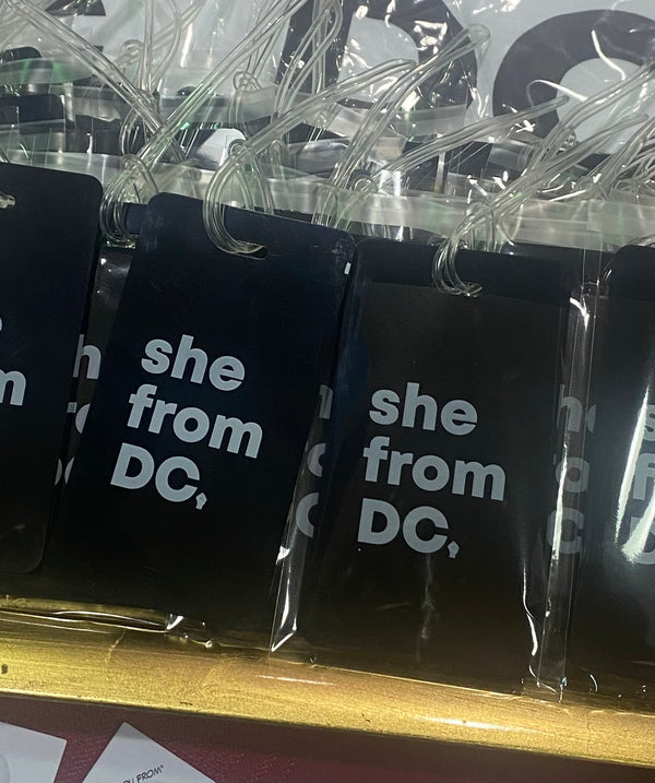 Luggage Tags - She From DC  Black