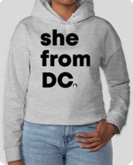 She From DC Cropped Hoodies