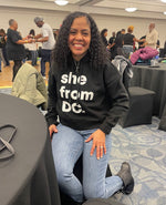 She From DC Cropped Hoodies