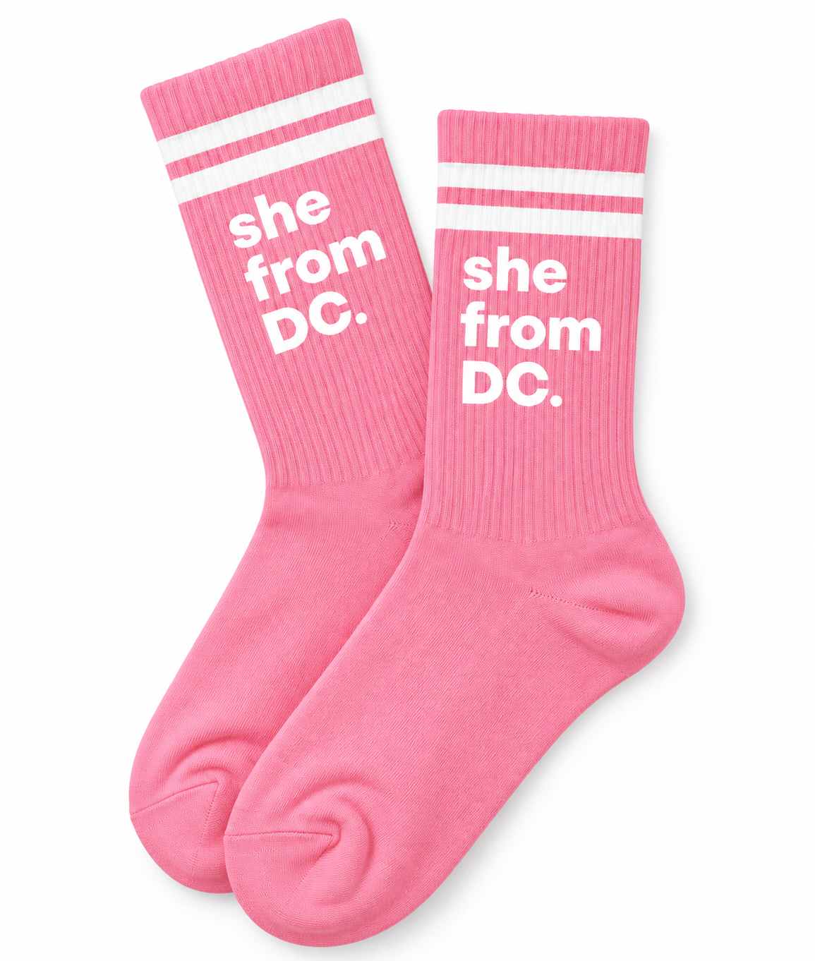 She From DC Cotton Crew Socks
