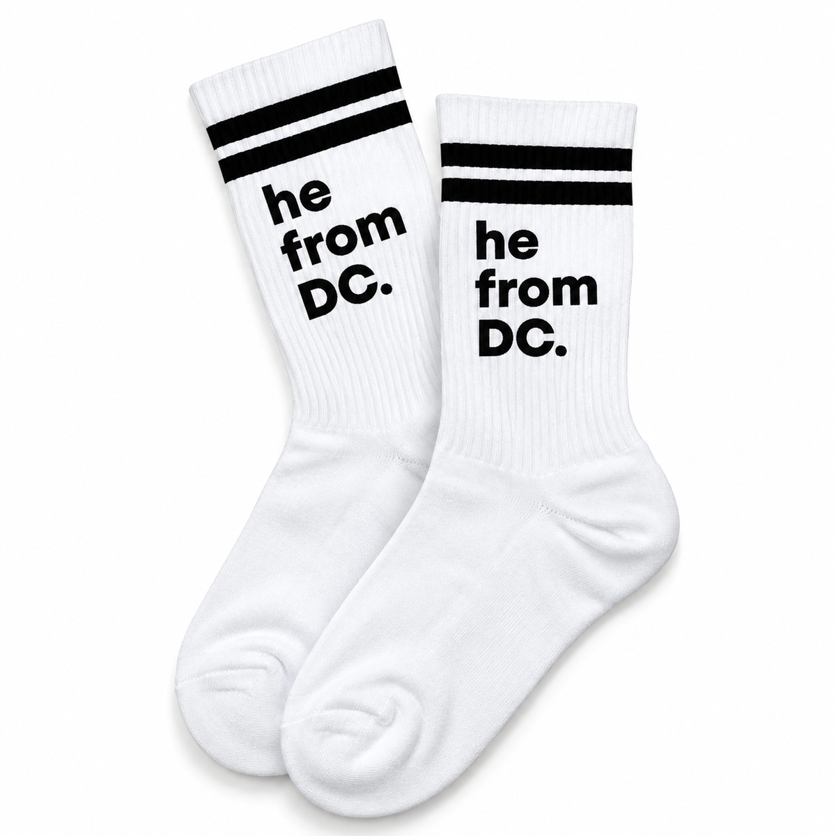 He From DC Cotton Crew Socks