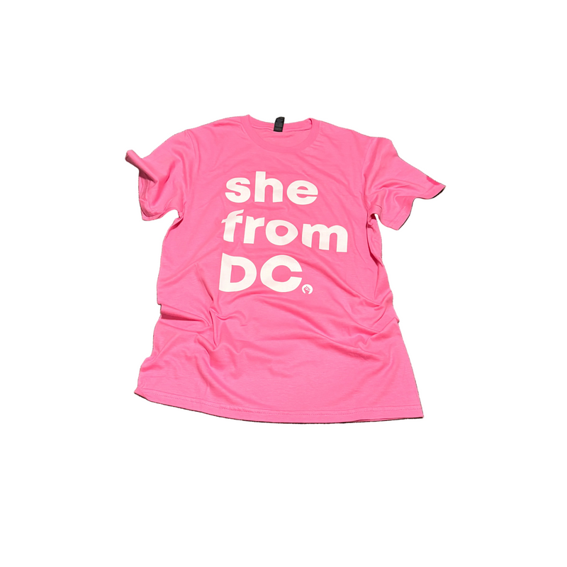 She From DC T-shirt  (pink)
