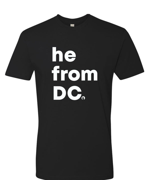 He From DC T-Shirt  Black/White