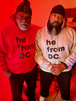 He From DC✊🏾Hoodies Black & Gray