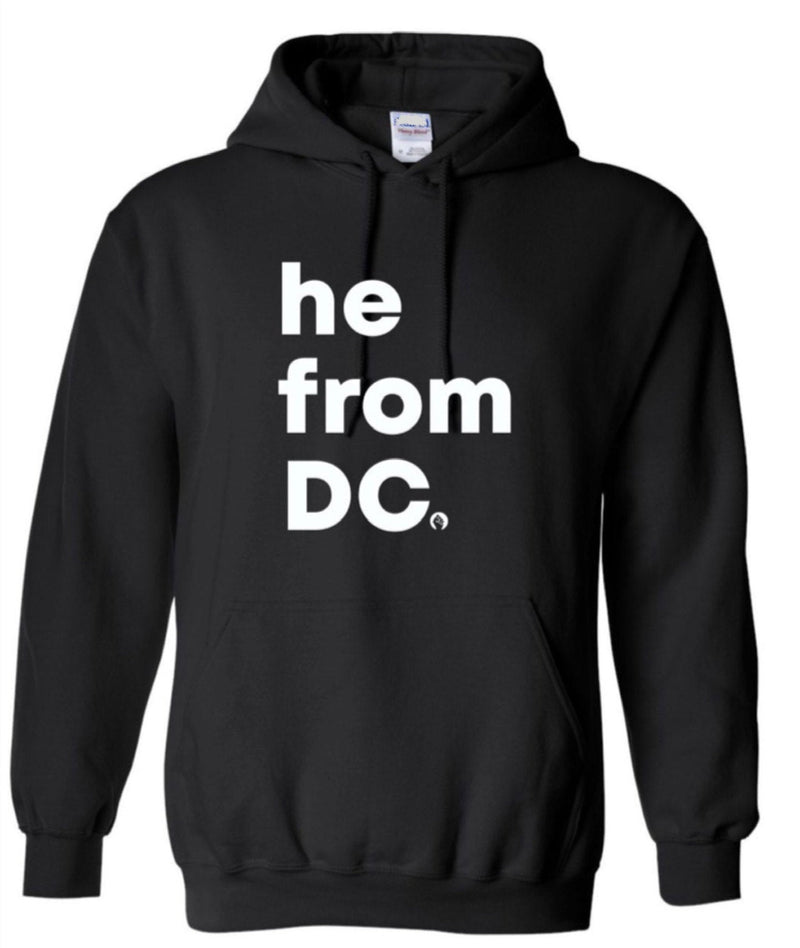 He From DC✊🏾Hoodies Black & Gray