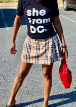 She From DC✊🏾T-Shirts Black / White